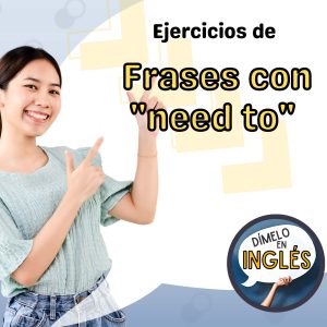 Chica con camisa azul muy emocionada por aprender inglés, ejercicios de just, still y yet, aprender inglés, mejorar inglés, estudiar inglés, práctica de inglés, inglés intermedio, inglés para hispanohablantes.